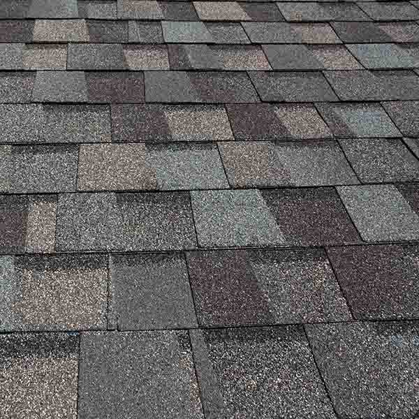 Brand new, freshly cleaned shingle roof.